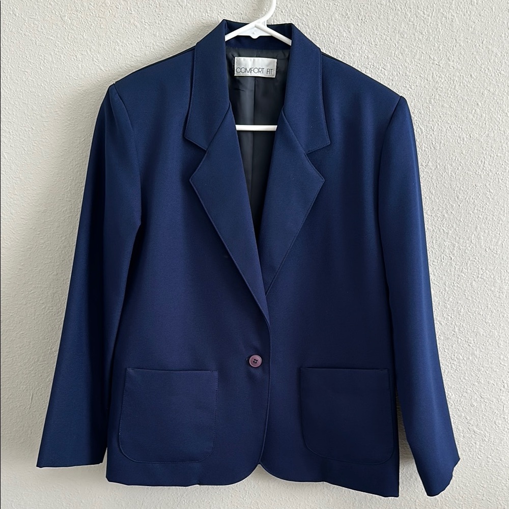Comfort fit women’s navy blazer petite 6